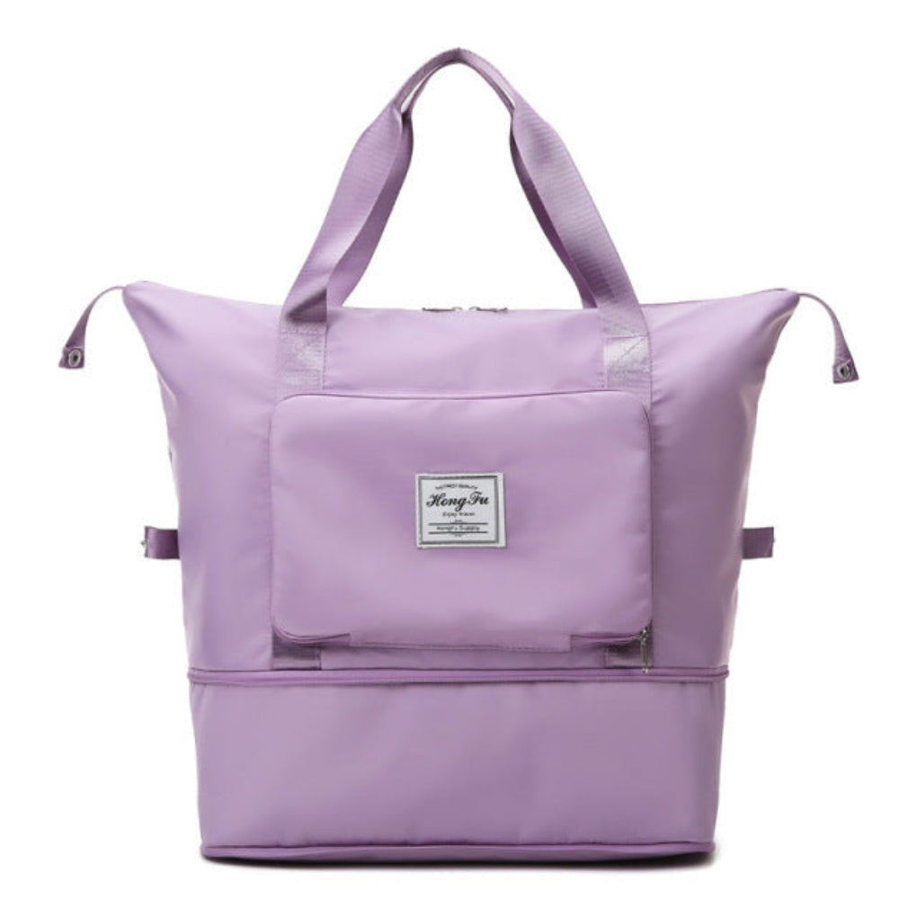Foldable Carry-On Travel Bag - Lightweight Packable Shoulder Bag