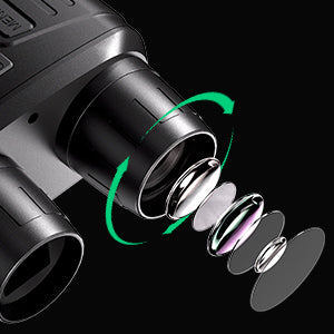 Night Vision Binoculars - 5x Magnification with IR Illumination