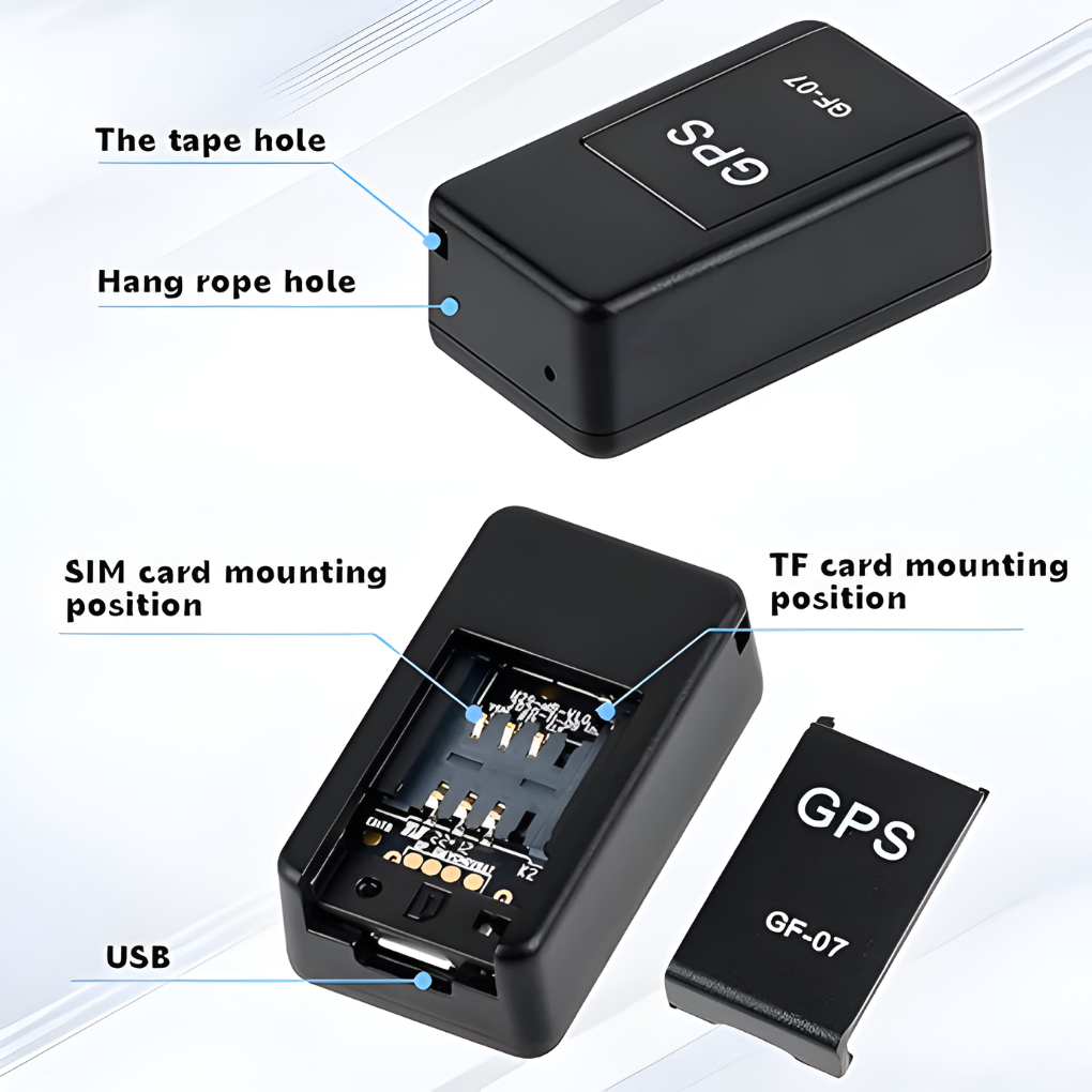 Small GPS Tracker - Real-Time Location for Pets & Valuables