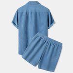 BreezeSet Corduroy Shorts Set - Lightweight Summer Two-Piece