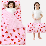 Toddler Nap Mat Set - Padded Mat, Pillow & Blanket