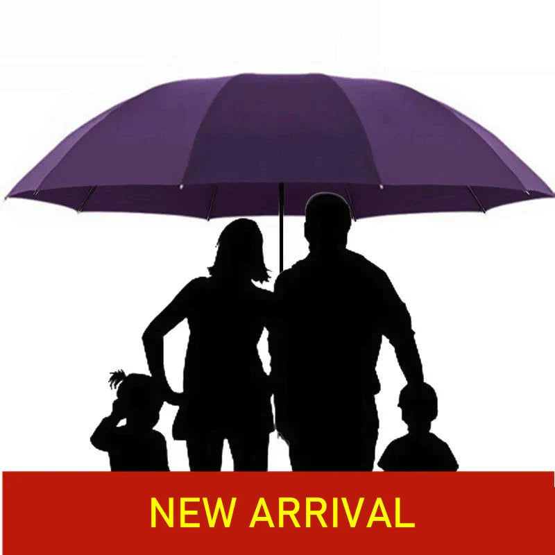 Super Large Folding Umbrella - Windproof Family-Size Coverage