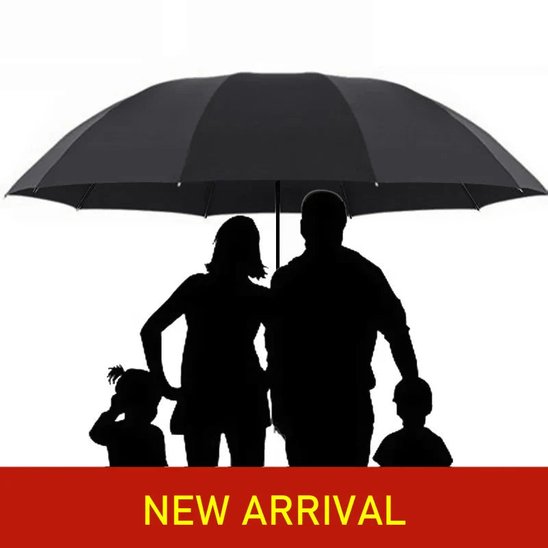 Super Large Folding Umbrella - Windproof Family-Size Coverage