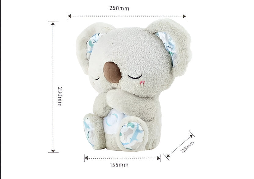 Calming Koala Plush Toy - Soothing Breathing Motion with Music