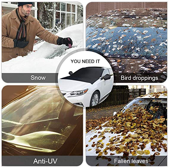 Magnetic Car Windshield Cover - Ice, Snow & Sun Protection