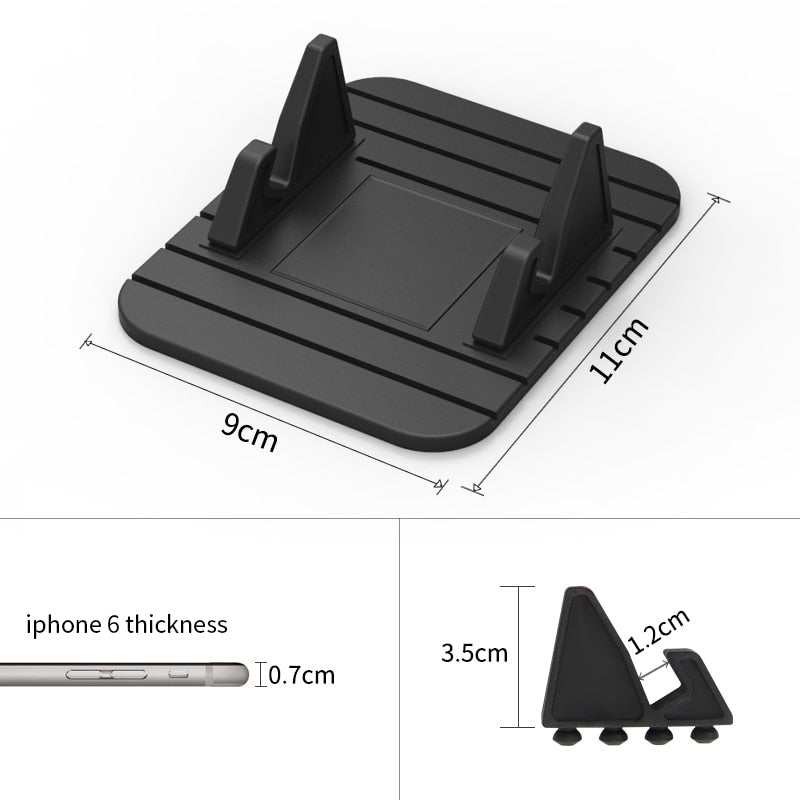 Non-Slip Car Phone Holder - Hands-Free Dashboard Mount