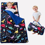Toddler Nap Mat Set - Padded Mat, Pillow & Blanket