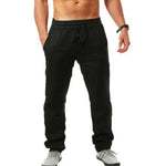 Men's Linen Trousers - Breathable Relaxed-Fit Pants
