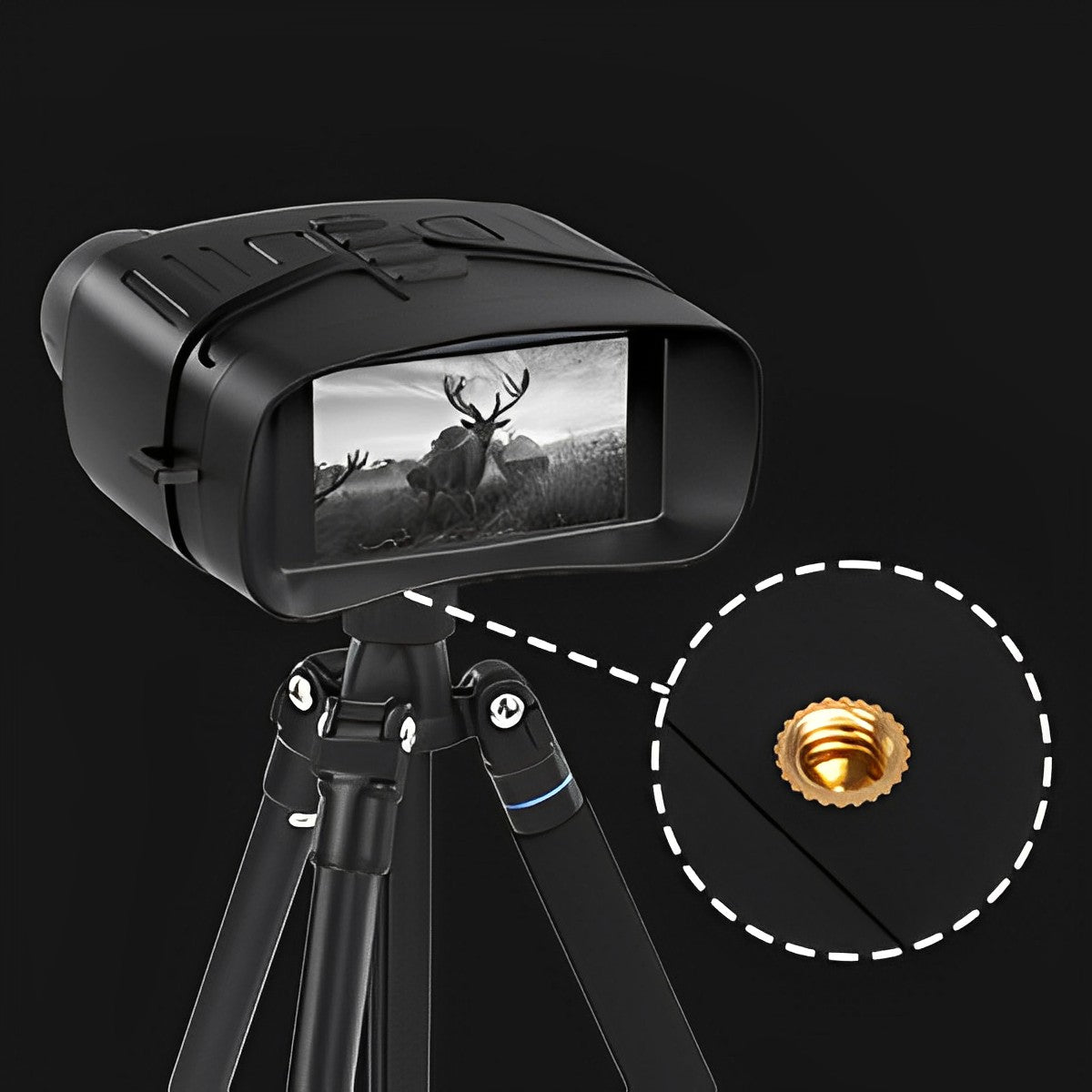 Night Vision Binoculars - 5x Magnification with IR Illumination