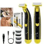 Men's Rechargeable Electric Shaver & Trimmer - Wet & Dry Use
