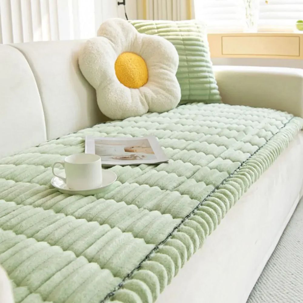 Ultra Plush Sofa Slipcover - Cozy Couch Cover for Fall & Winter