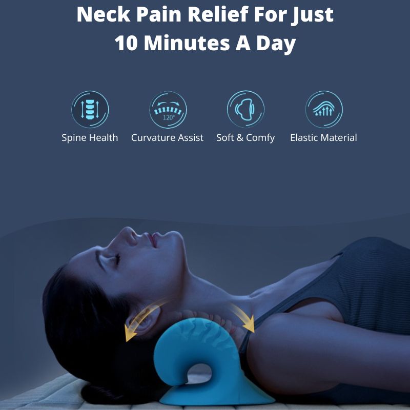 Cervical Neck Stretcher Pillow - Traction Support for Neck Comfort