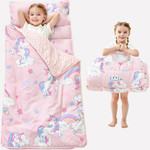 Toddler Nap Mat Set - Padded Mat, Pillow & Blanket