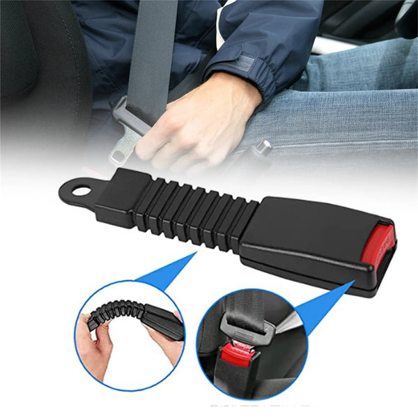 Adjustable Seat Belt Extender - Rigid Stem for Easy One-Hand Use