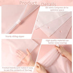 Frosted Zip Storage Bags Set - Dust-Free Garment & Closet Sleeves