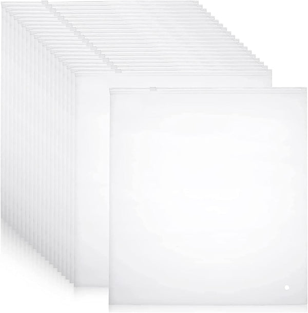 Frosted Zip Storage Bags Set - Dust-Free Garment & Closet Sleeves