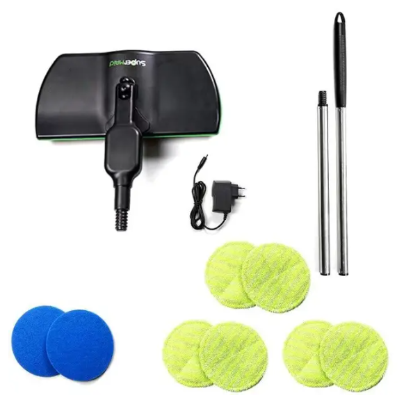 Cordless Electric Spin Mop - Dual-Motor Floor Cleaner & Scrubber