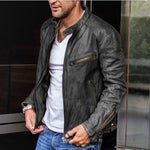 Max Leather Jacket - Waterproof Style for Men