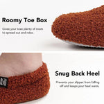 Fleeced Indoor Slippers - Closed-Back Cozy House Shoes