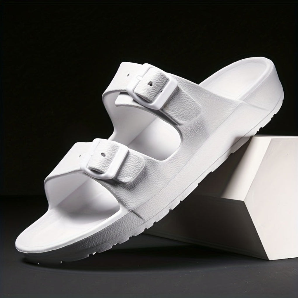 Men's Double Buckle Sandal - Adjustable Non-Slip Comfort