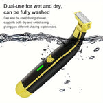 Men's Rechargeable Electric Shaver & Trimmer - Wet & Dry Use