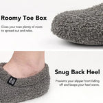 Fleeced Indoor Slippers - Closed-Back Cozy House Shoes
