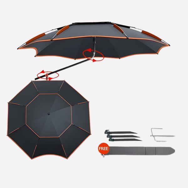 Fishing Umbrella - Large Canopy Sun & Rain Cover for Anglers