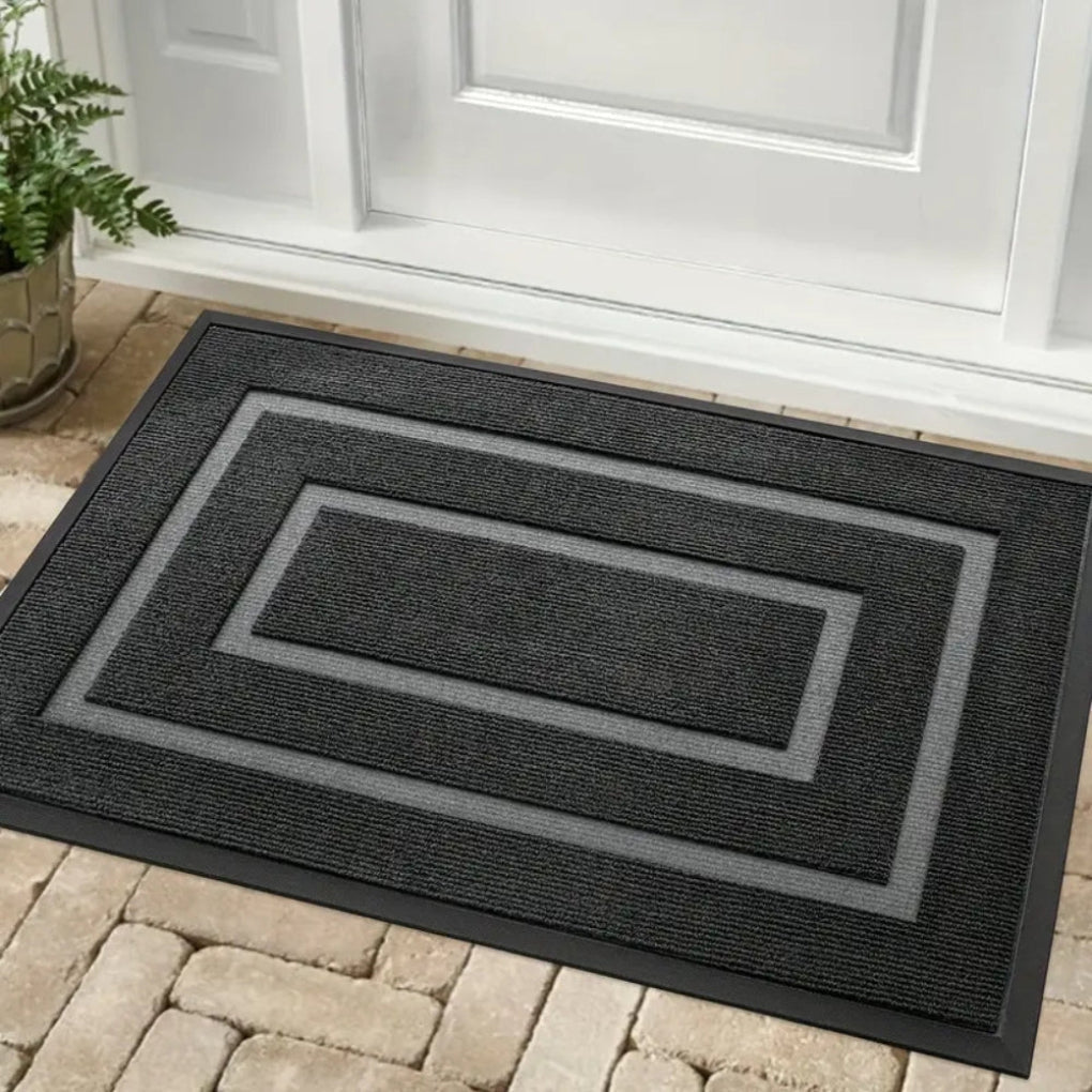 All-Season Rubber Door Mat - Water-Resistant & Anti-Slip