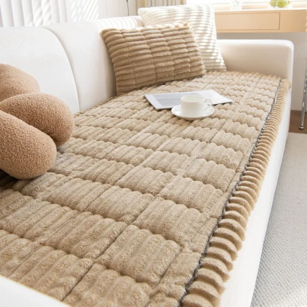 Ultra Plush Sofa Slipcover - Cozy Couch Cover for Fall & Winter