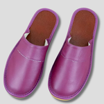 Men's Leather Slippers - Relaxed Comfort for Indoor Wear