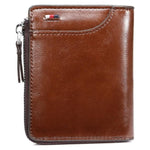 Men's RFID Blocking Wallet - Vintage PU Leather Card Holder