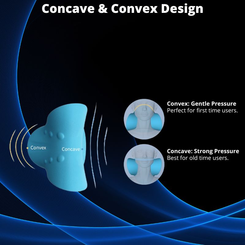 Cervical Neck Stretcher Pillow - Traction Support for Neck Comfort