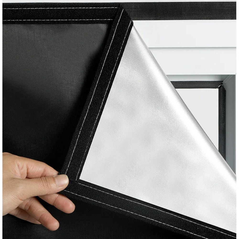 Adhesive Blackout Window Cover - Sun-Blocking Room Darkening Shade