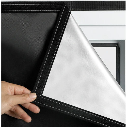 Adhesive Blackout Window Cover - Sun-Blocking Room Darkening Shade