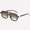 Tortoise Frame & Gradient Grey Green Yellow Lens