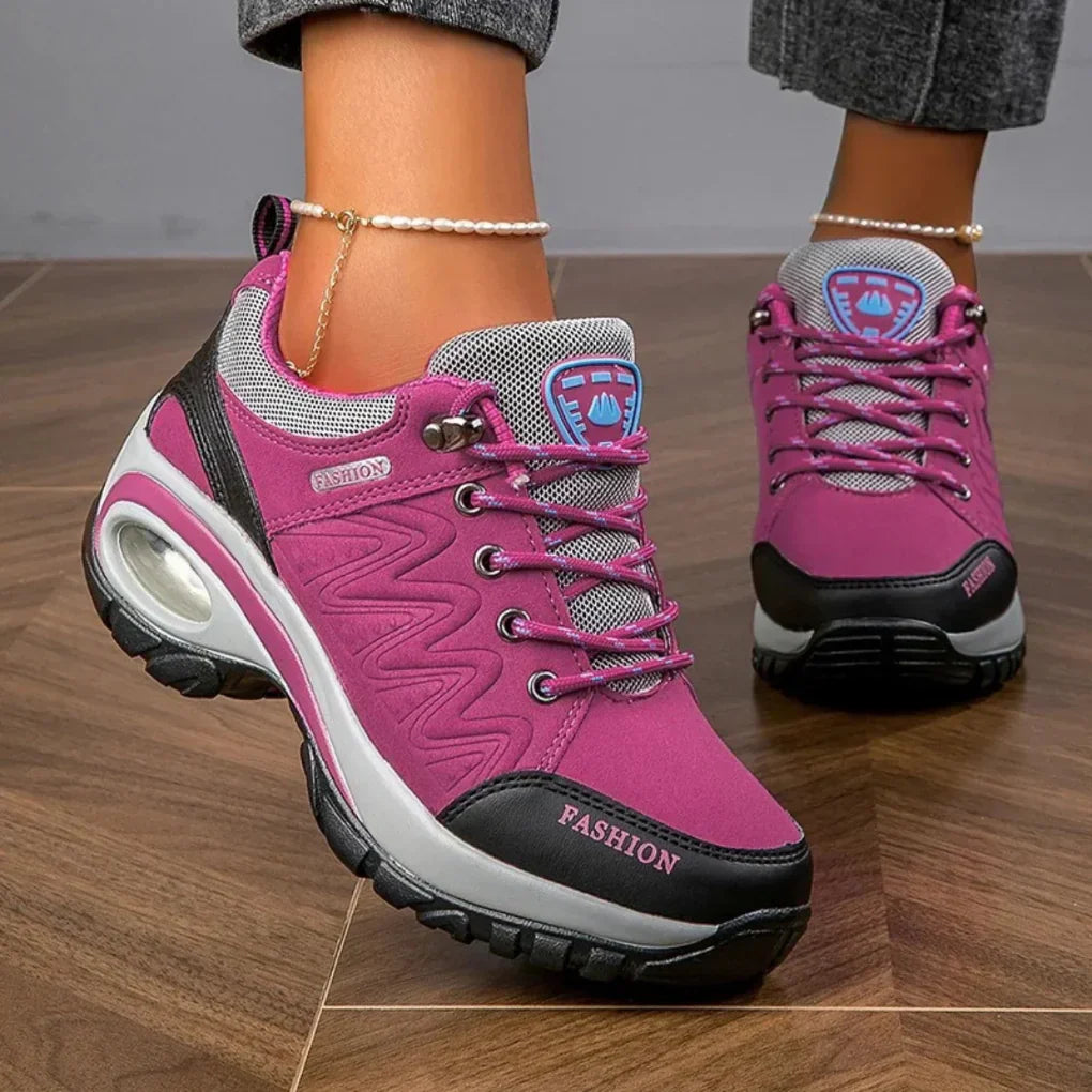 Women's Water-Resistant Hiking Shoes - Colorful, Grippy Trail Style