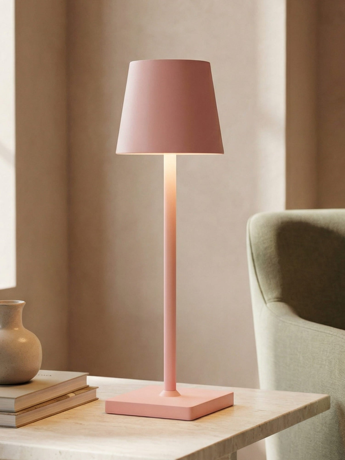 Nordic Aura Wireless Table Lamp - Rechargeable Scandinavian Lighting
