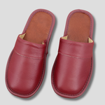 Men's Leather Slippers - Relaxed Comfort for Indoor Wear