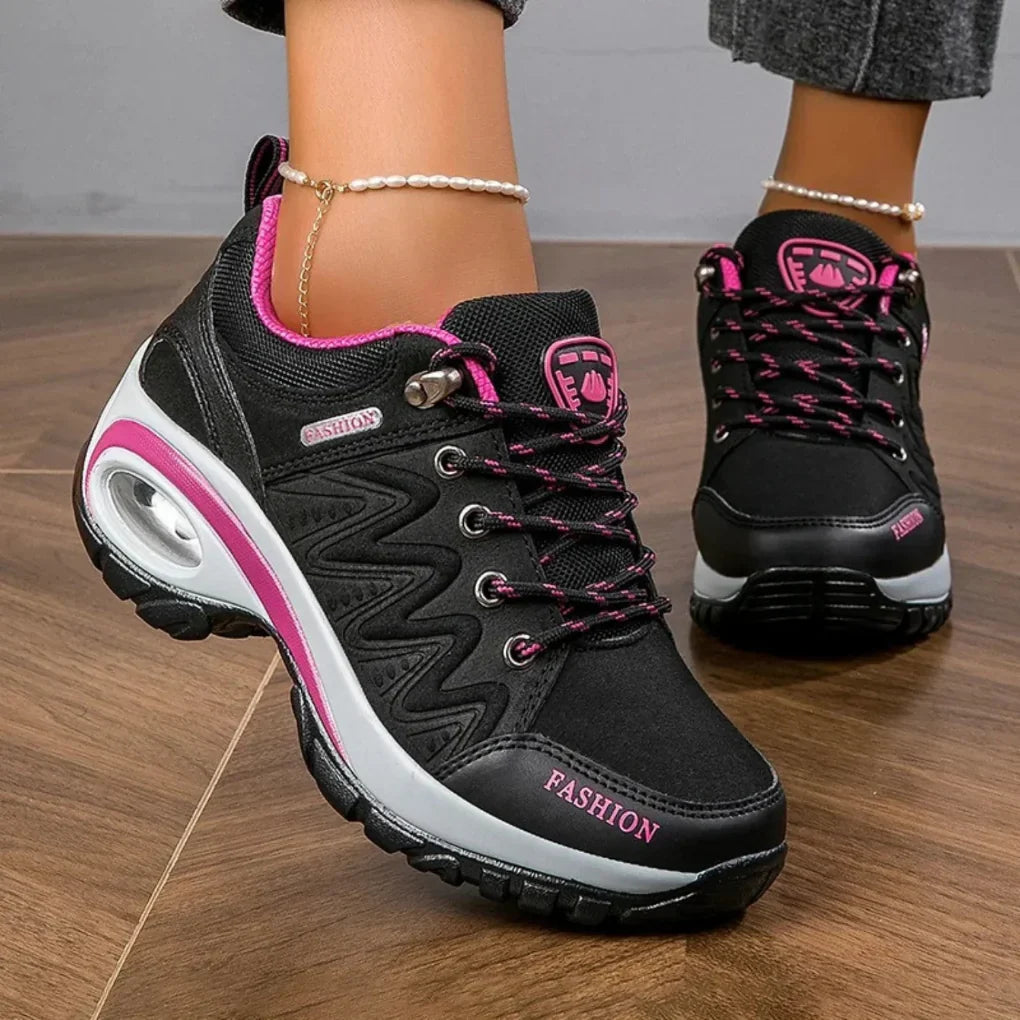 Women's Water-Resistant Hiking Shoes - Colorful, Grippy Trail Style