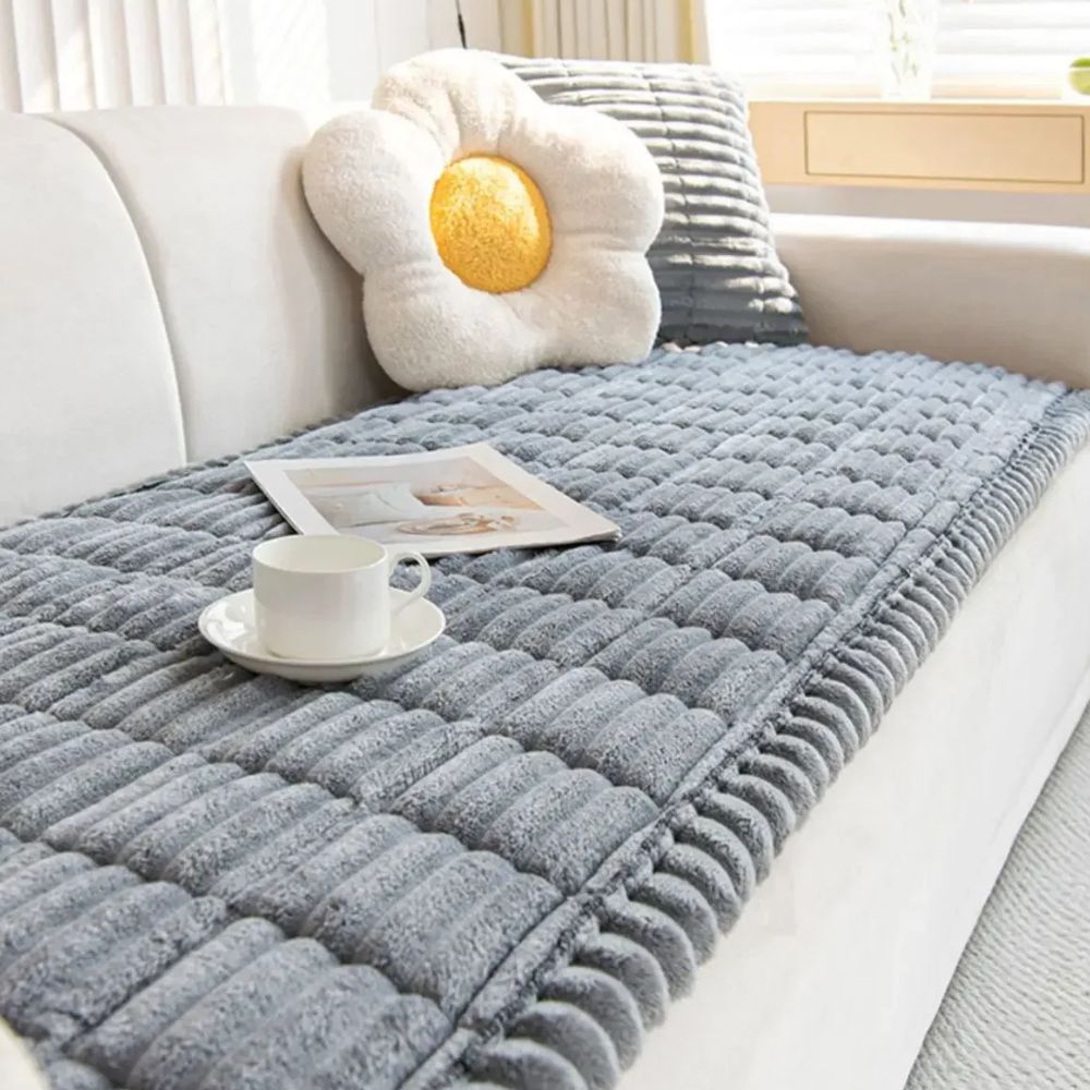 Ultra Plush Sofa Slipcover - Cozy Couch Cover for Fall & Winter