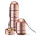 7-Day Aluminum Pill Organizer - Portable Travel Pill Box