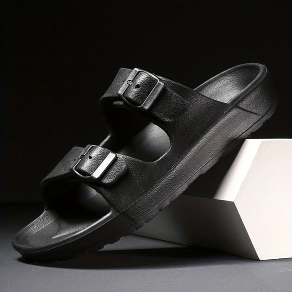Men's Double Buckle Sandal - Adjustable Non-Slip Comfort