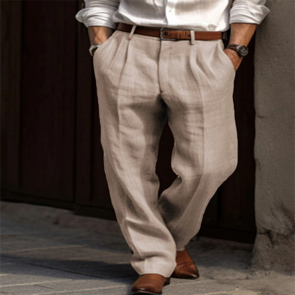 Men's Lightweight Linen Pants - Breathable Comfort for Warm Days