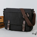 Men's Canvas Messenger Bag - Durable Satchel Sling Bag