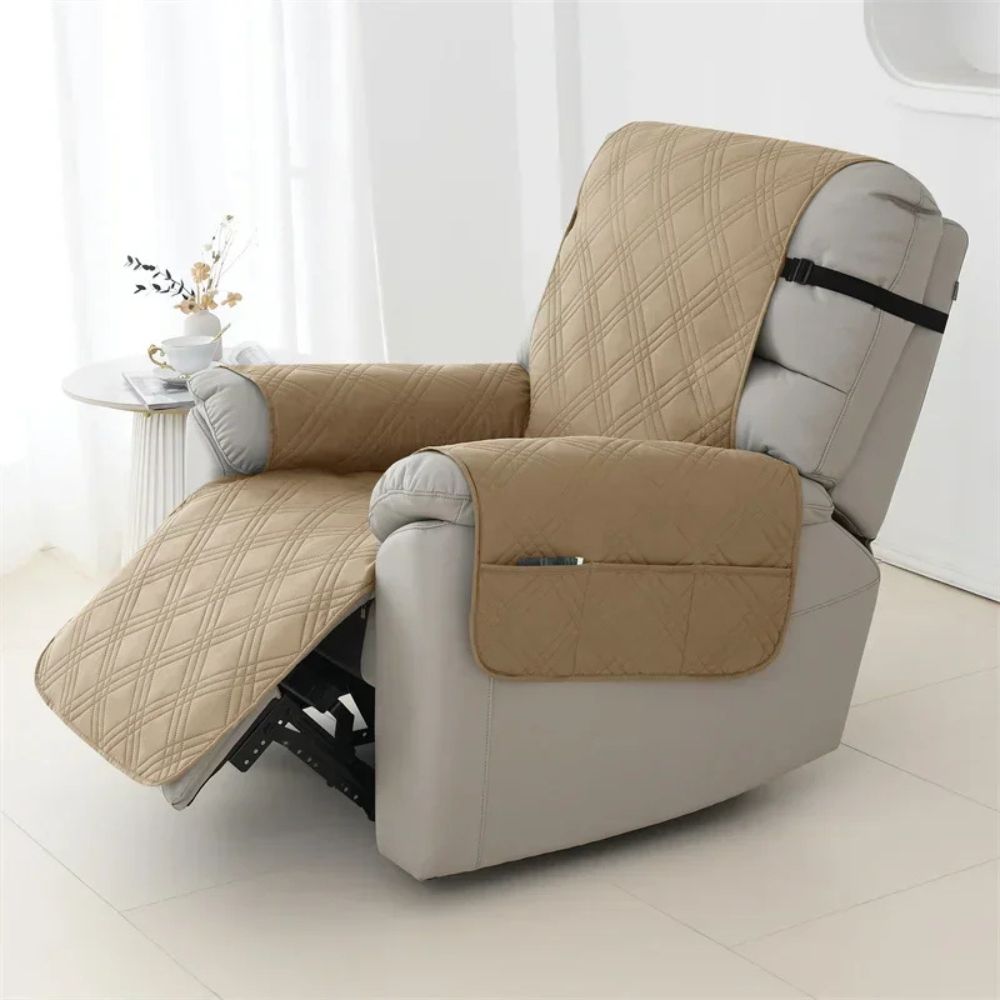 Waterproof Quilted Recliner Slipcover - Pet-Friendly Chair Cover