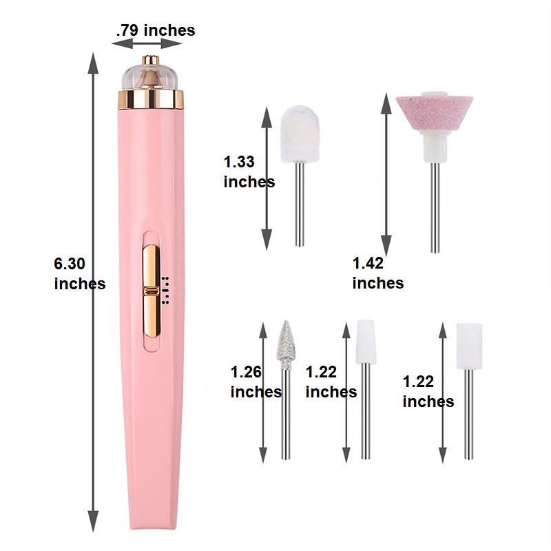 5-in-1 Electric Nail Polisher - Portable Manicure Tool with Light