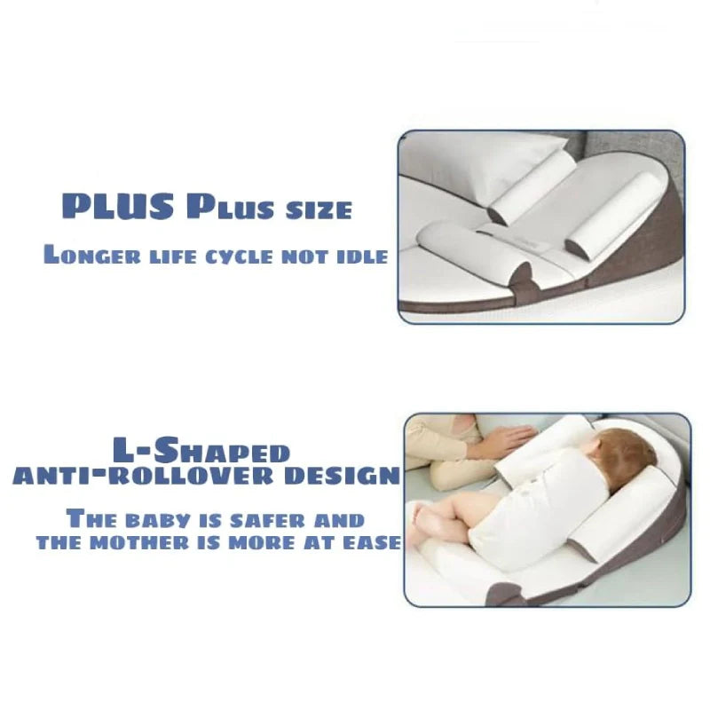 Baby Wedge Pillow - Side Sleeper Support for Newborns