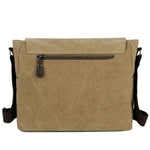 Men's Canvas Messenger Bag - Durable Satchel Sling Bag