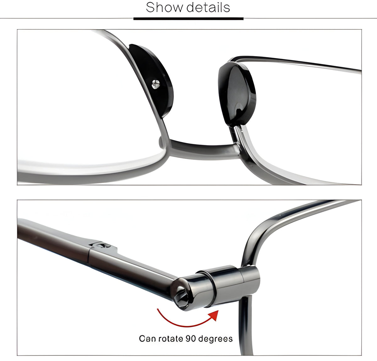 Compact Folding Reading Glasses - Slim, Portable Design for Men & Women