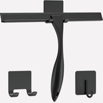 Stainless Steel Shower Squeegee - Wall-Mount Glass Cleaner